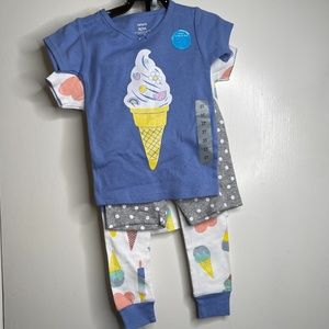 Carter's Kids' 4-piece Cotton Pajamas Ice Cream